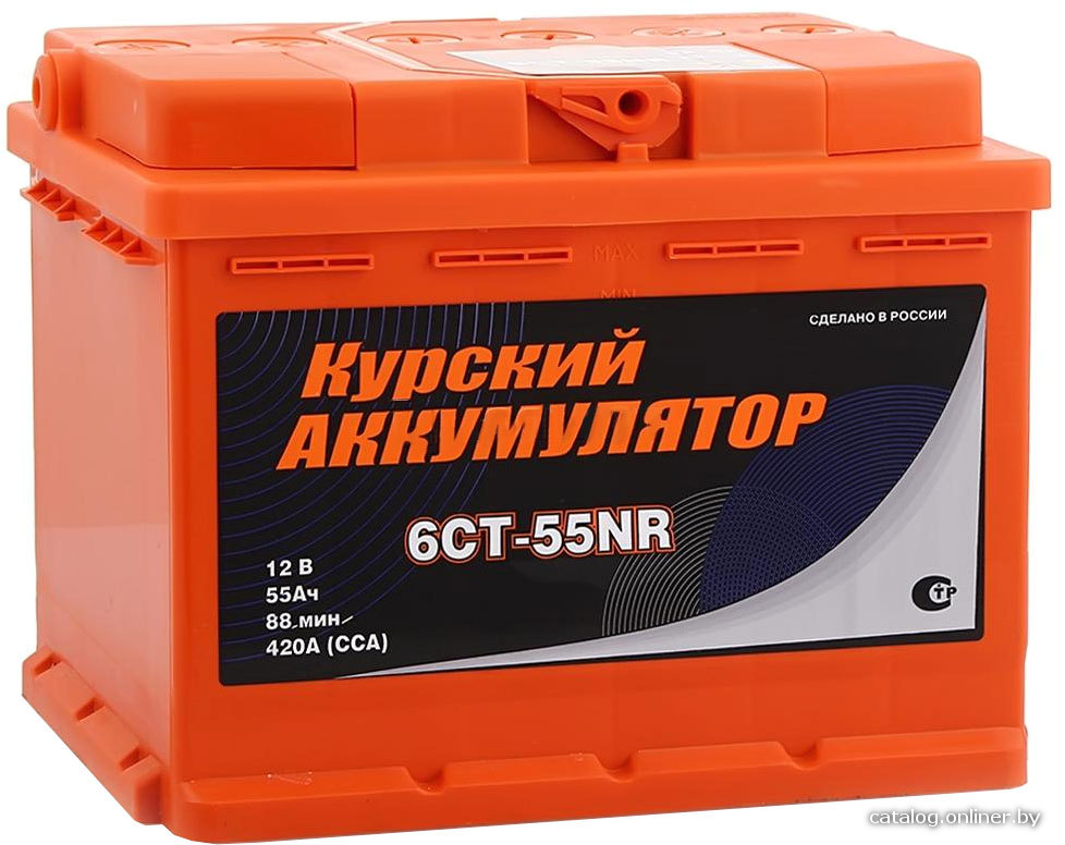 Автомобильный аккумулятор Курский Аккумулятор 6СТ-55NR (55 А·ч)