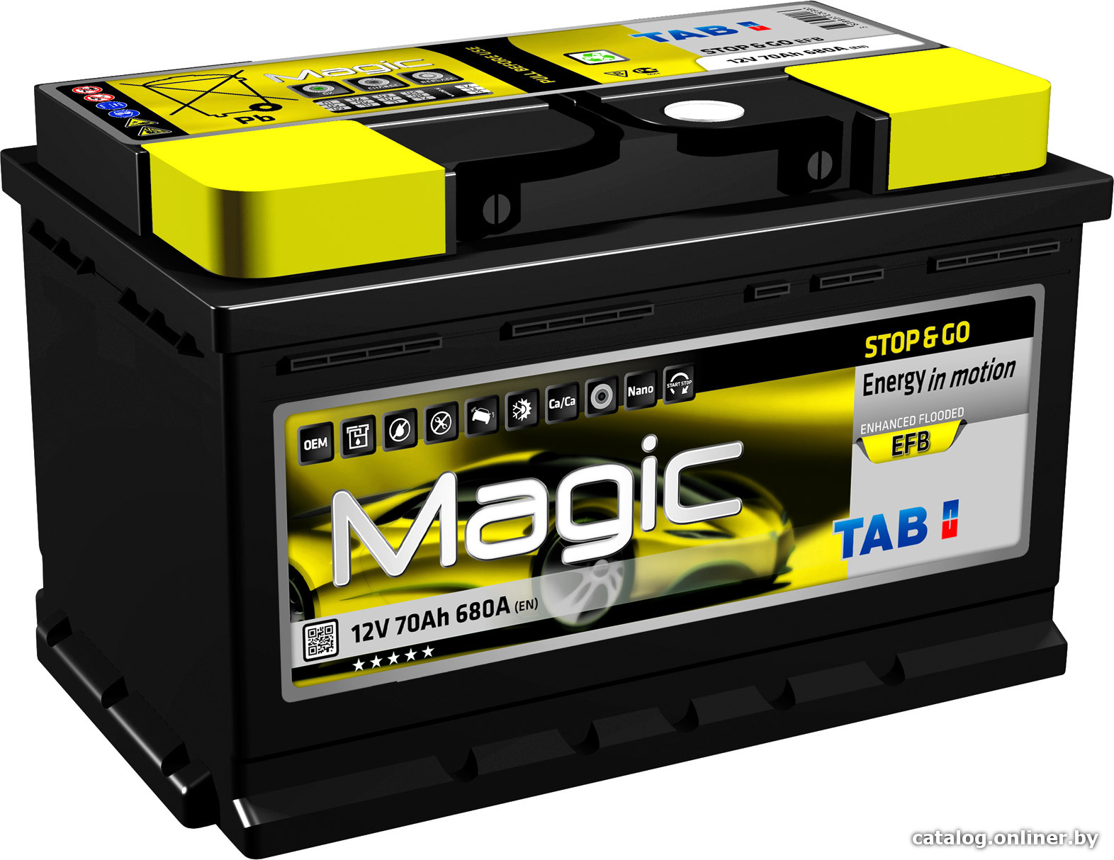 Автомобильный аккумулятор TAB Magic Stop & Go EFB R (60 А·ч) [212060]