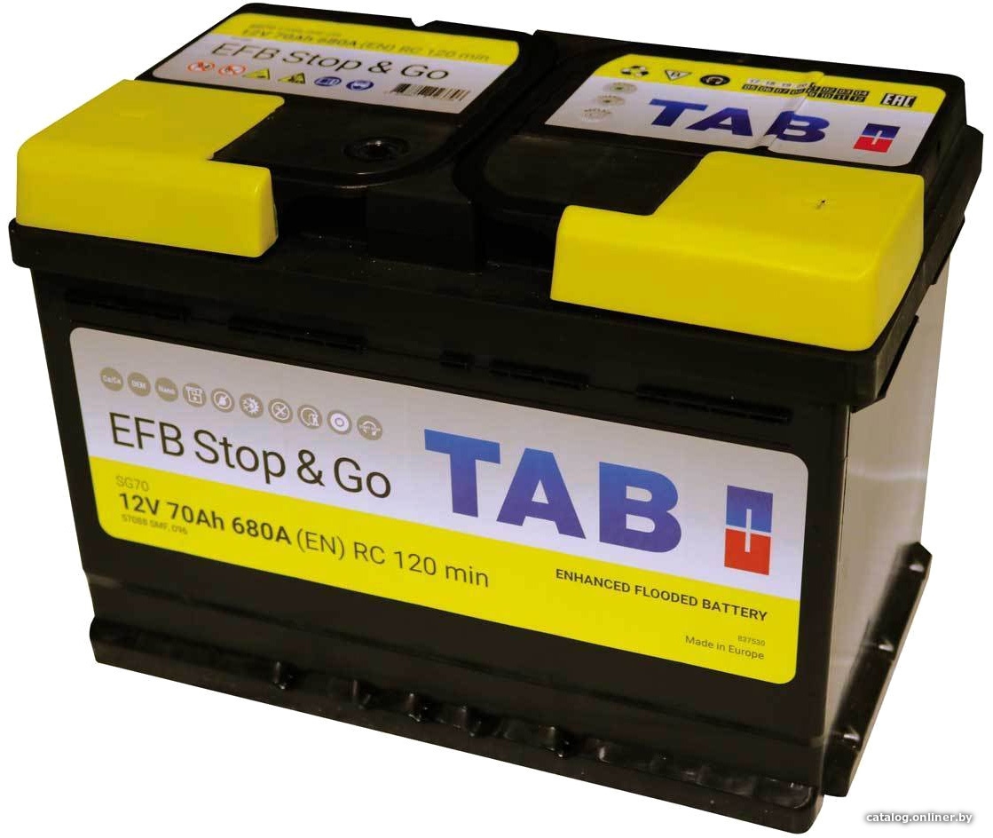 Автомобильный аккумулятор TAB EFB Stop&Go (70 А·ч)