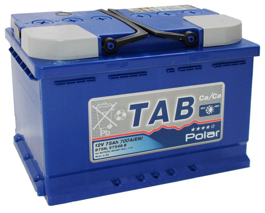 Автомобильный аккумулятор TAB Polar Blue (75 А·ч) (121075)